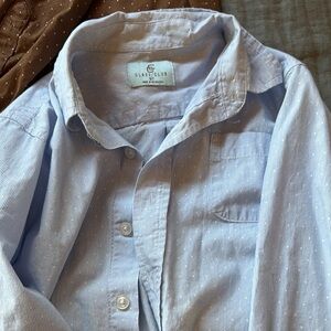 Classic Club Blue Striped Button-Up Shirt
